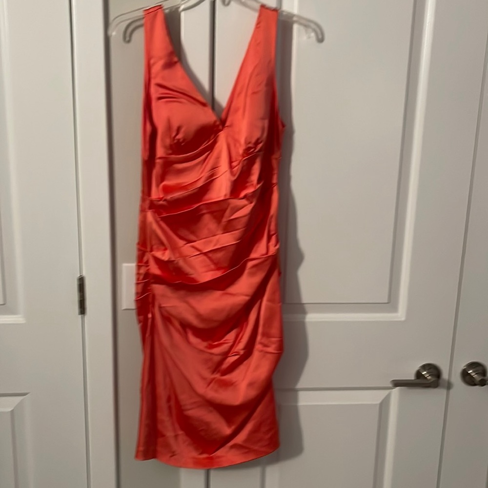 Orange classy sassy dress